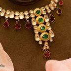 Kundan Necklace Set - 18 inches