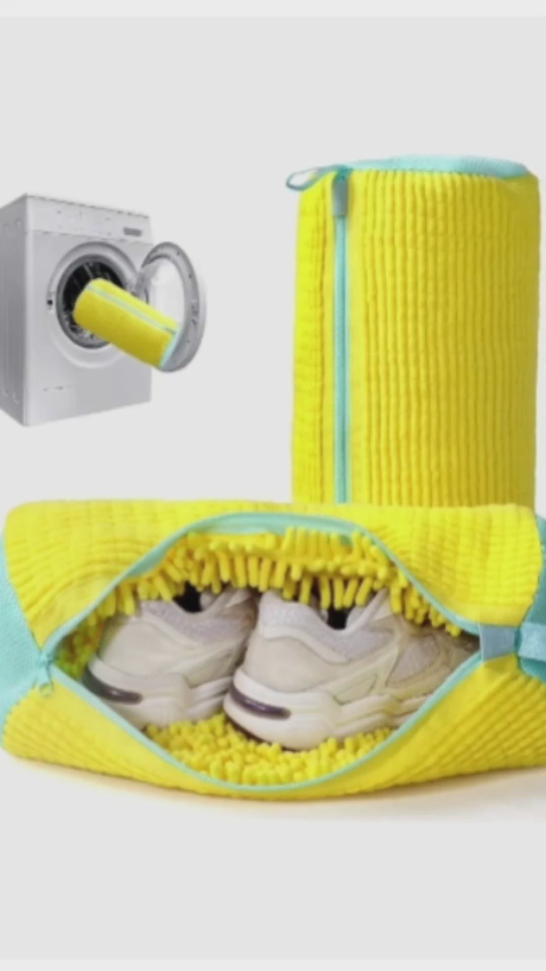 Shoe washing machine bag