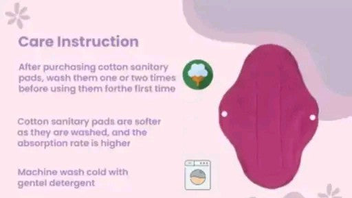 Re usable cotton sanitary napkin