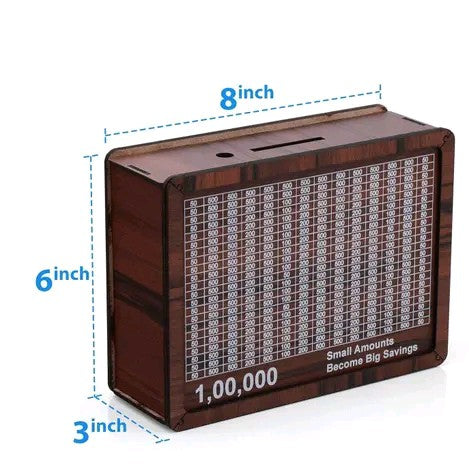 Wooden money bank