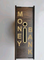Wooden money bank